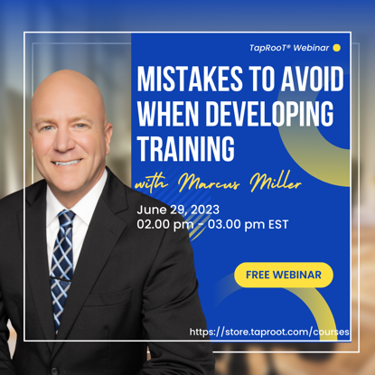 Picture of (FREE WEBINAR) Mistakes to Avoid When Developing Training