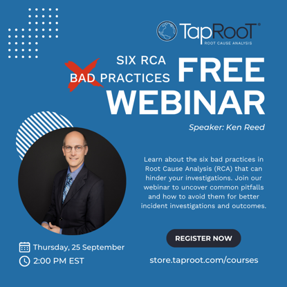 Picture of (FREE WEBINAR) Six RCA Bad Practices